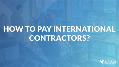 payments to foreign contractors.